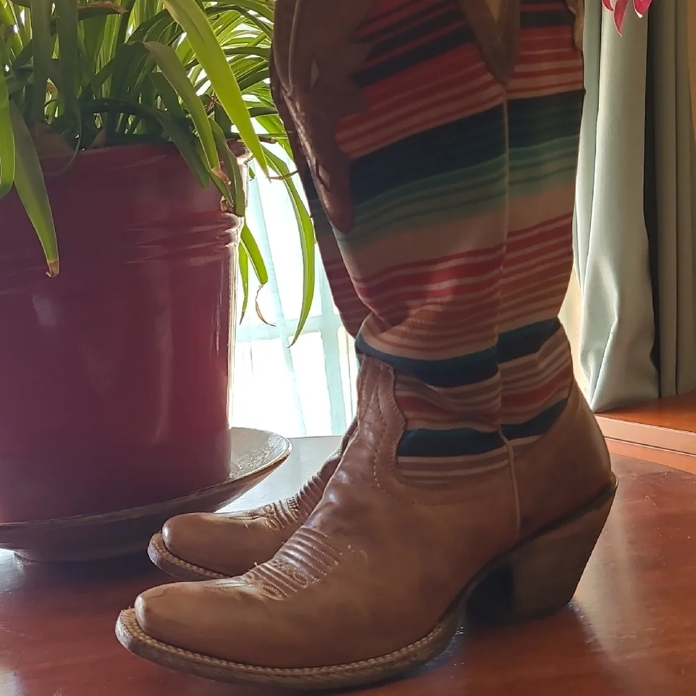 Ariat Tan Western Boots - Picture 9 of 12